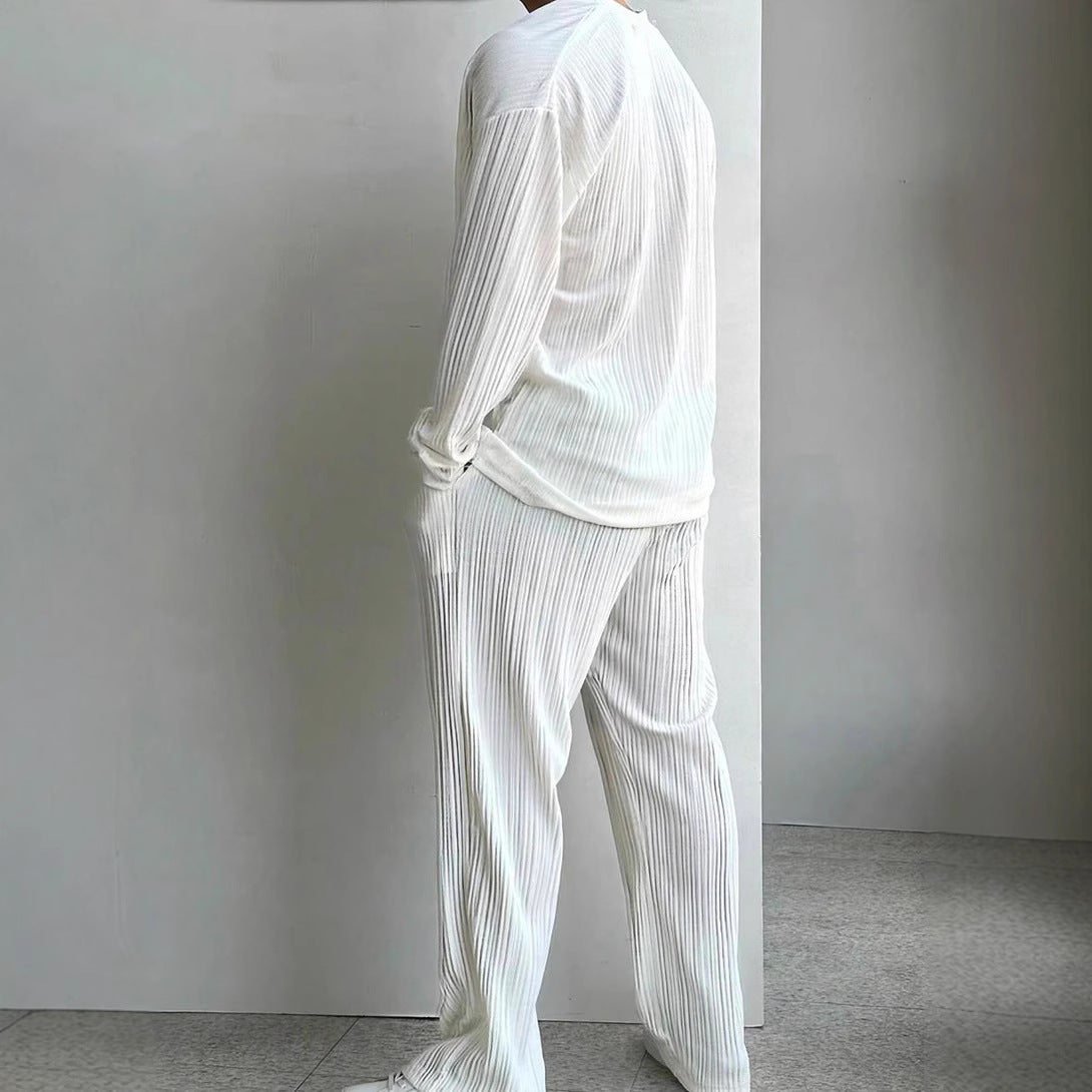 shirt long sleeve trousers cool men’s summer outer